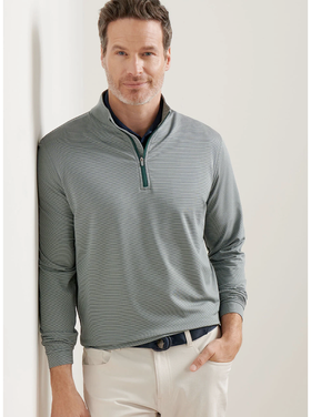 Peter Millar Peter Millar Perth Sugar Stripe Performance Quarter Zip