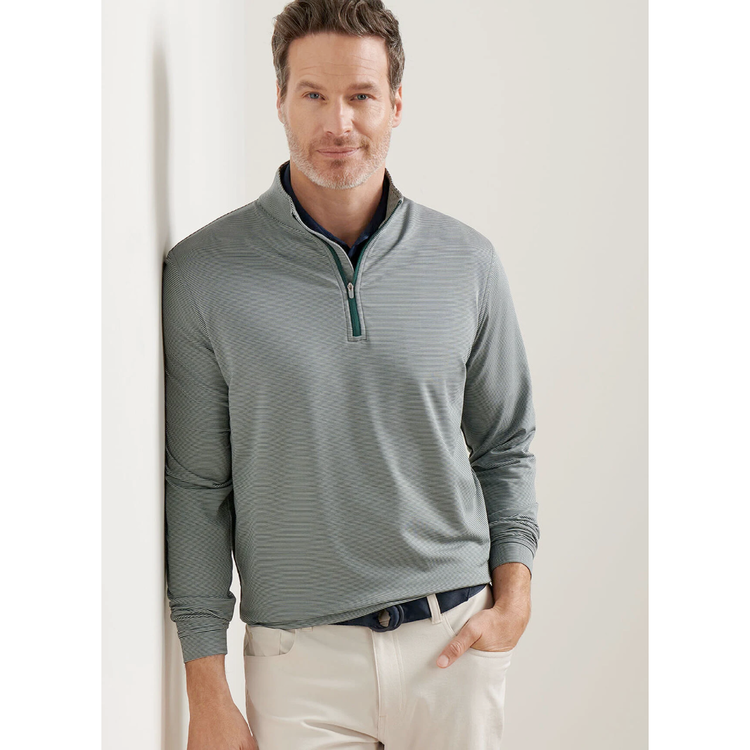 Peter Millar Peter Millar Perth Sugar Stripe Performance Quarter Zip
