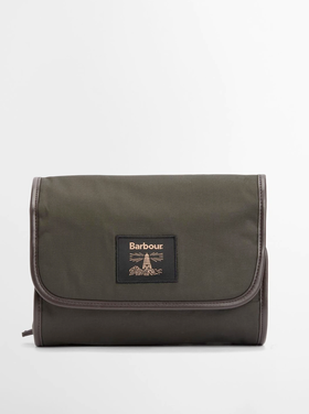 Barbour Barbour Wax Hanging Wash Bag