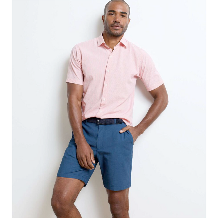 Peter Millar Peter Millar Coastal Stripe Cotton Lyocel SS Sport Shirt