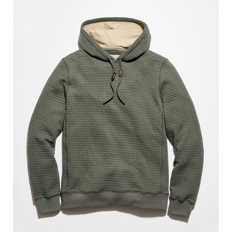 Billy Reid Billy Reid Box Quilt Hoodie Pullover