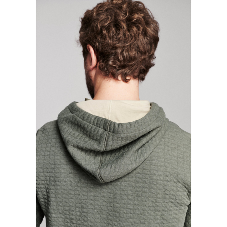Billy Reid Billy Reid Box Quilt Hoodie Pullover