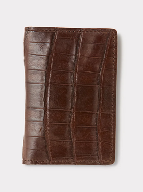 Lucchese Lucchese Crocodile Bifold Wallet
