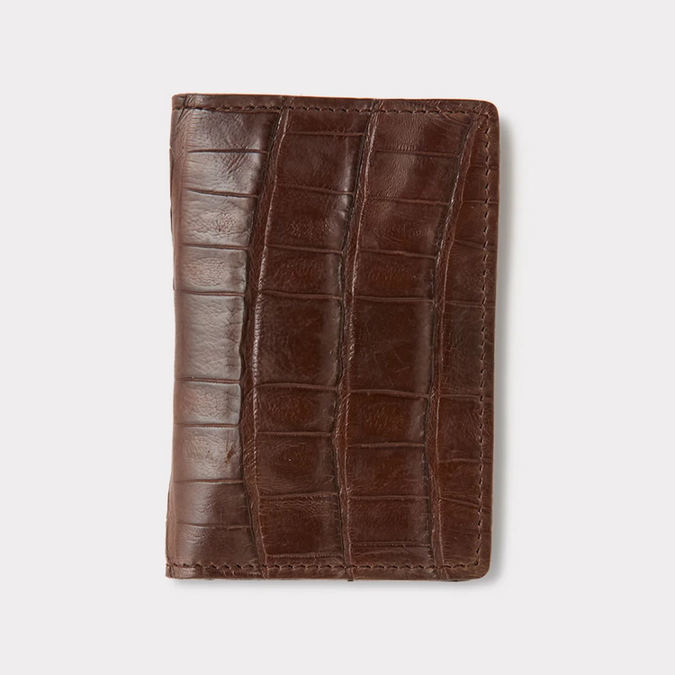 Lucchese Lucchese Crocodile Bifold Wallet