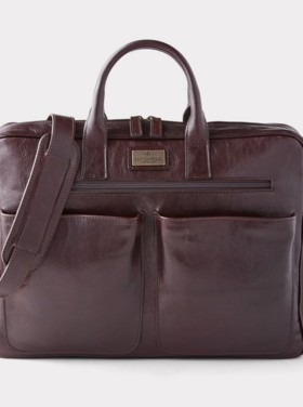 Lucchese Lucchese Cosimo Briefcase - Chocolate