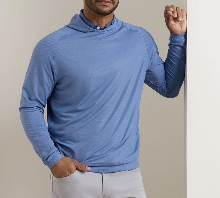 Peter Millar Peter Millar Pine Houndstooth Performance Hoodie