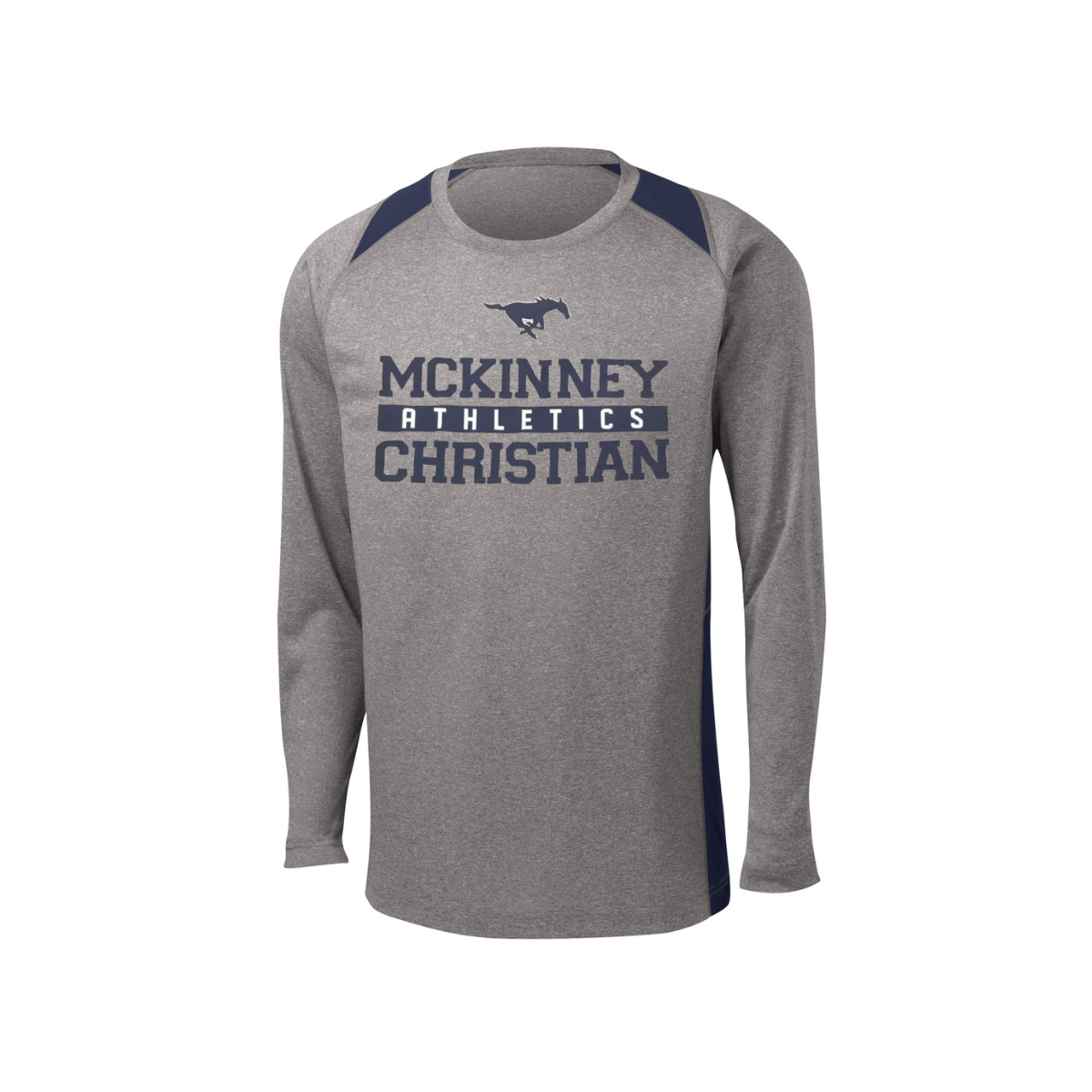 Athletic L/S Dri-Fit Navy/Gray Shirts-US Only