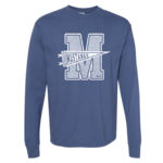 Comfort Colors NEW-MUSTANGS Pennant LONG sleeve