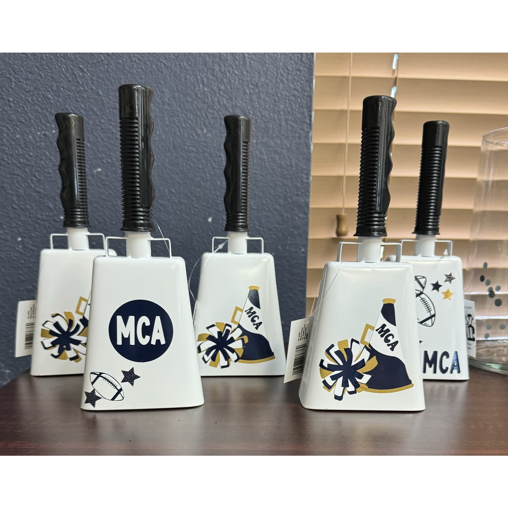 WHITE COWBELLS
