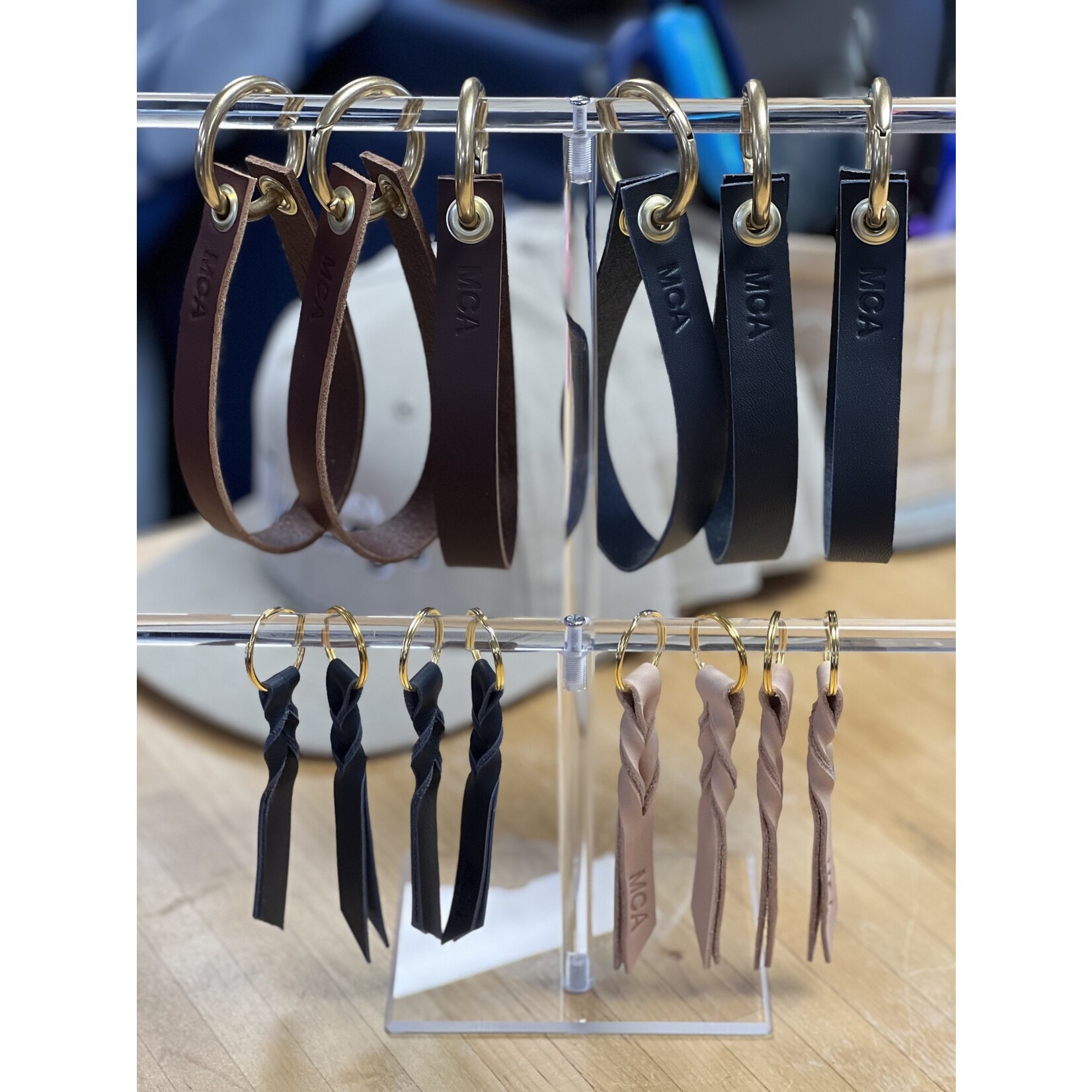 LEATHER KEY CHAINS-SMALL