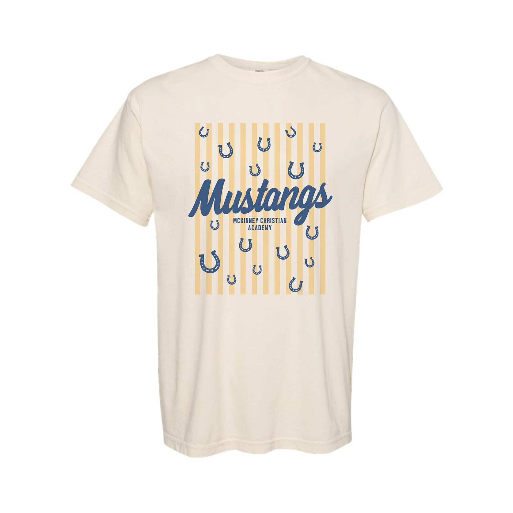 Mustangs Vertical Striped Tee Adult