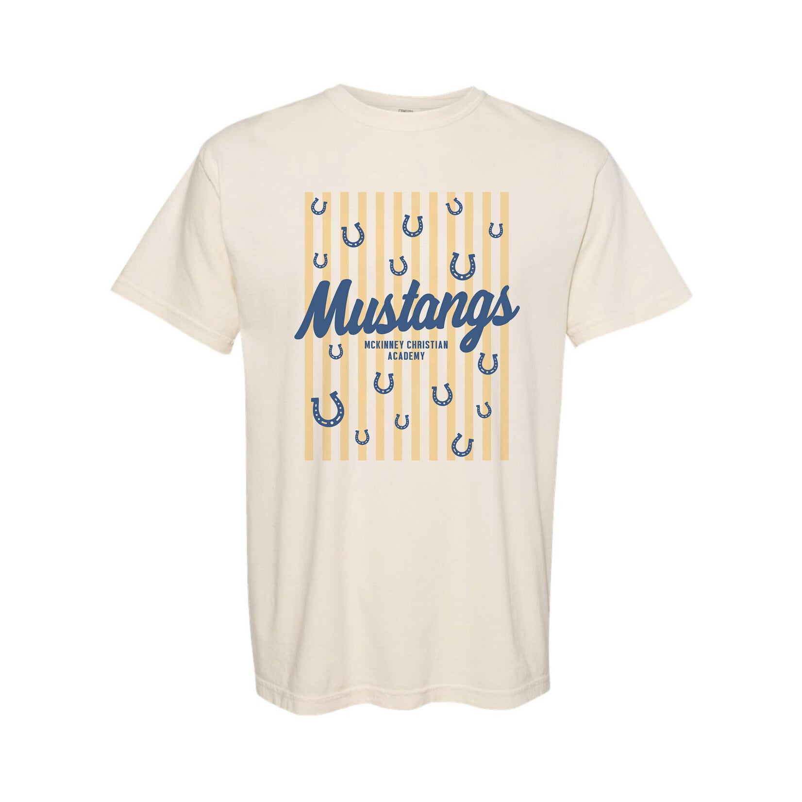 Mustangs Vertical Striped Tee Adult