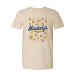 Gildan Mustangs Vertical Striped Tee Girls