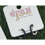Fan Glam FAN GLAM Hoops Half Navy Half White Huggies