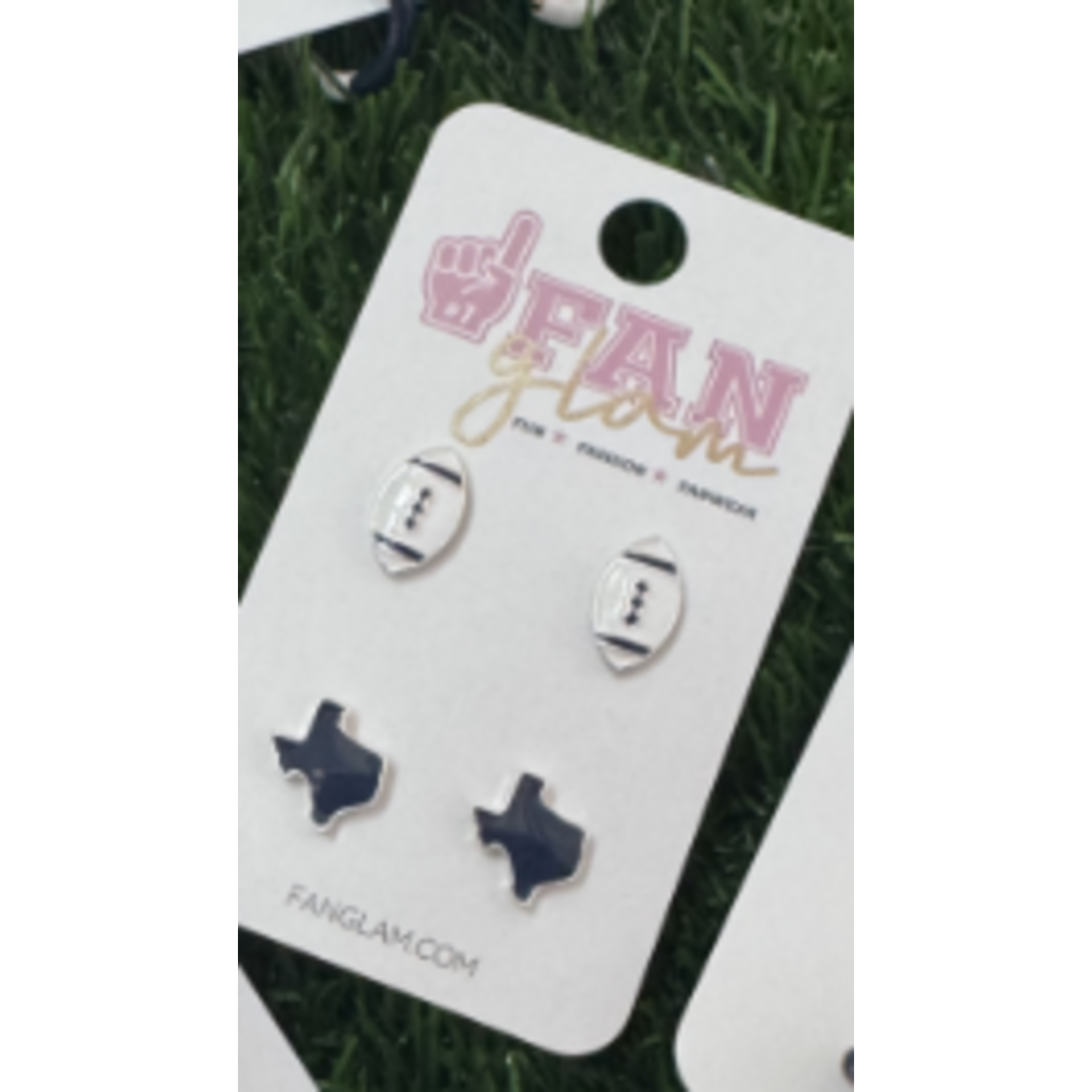 Fan Glam FAN GLAM Texas and Football Earrings Set of 2