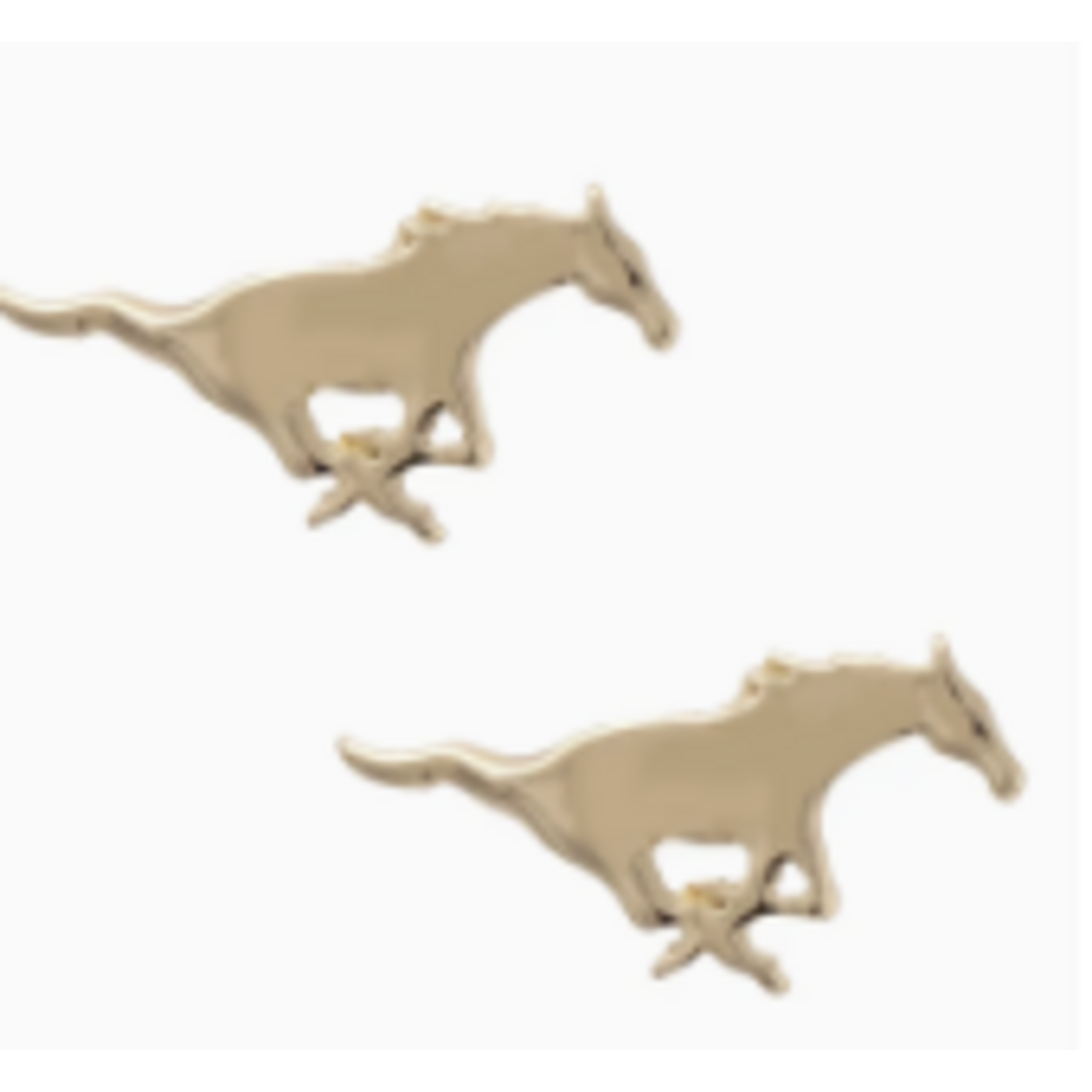 Fan Glam FAN GLAM Mustangs 24K Gold Plated Earrings