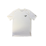 Nike DRI-FIT Men's White SS Tee Athletic Logo Left Chest