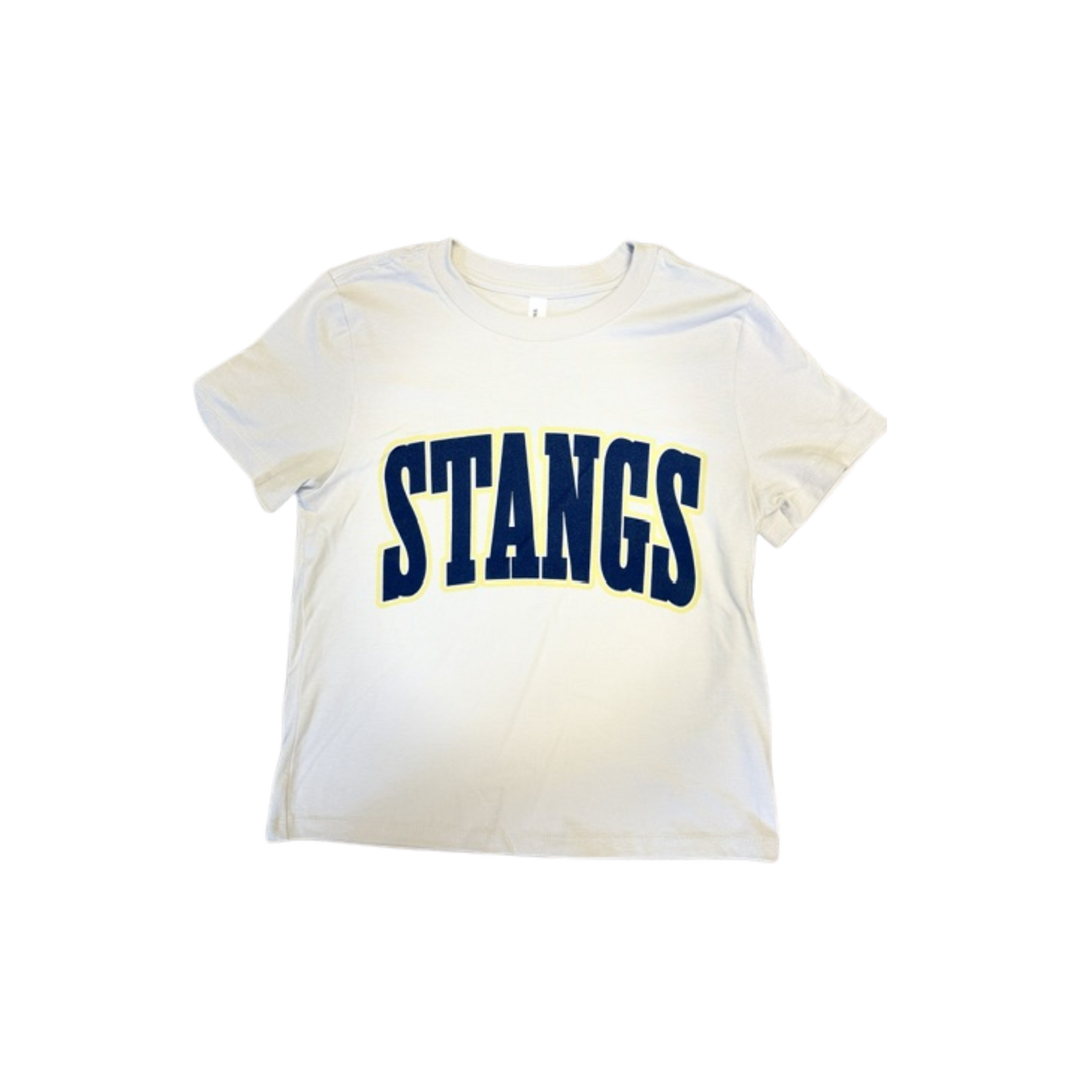 Bella+Canvas STANGS Women's Boxy Crop Tan Tee