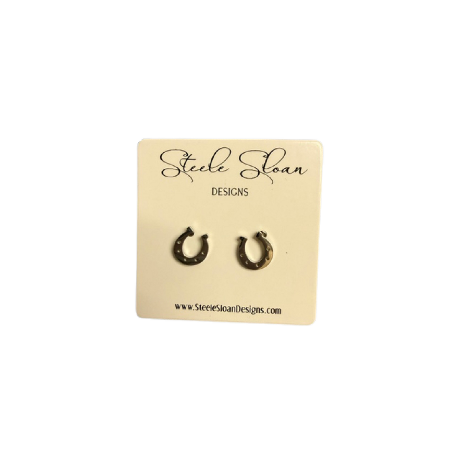 Silver Horseshoe Earrings