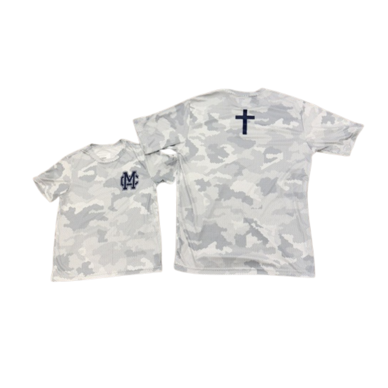 Gray Camo Interlock Performance Tee YOUTH