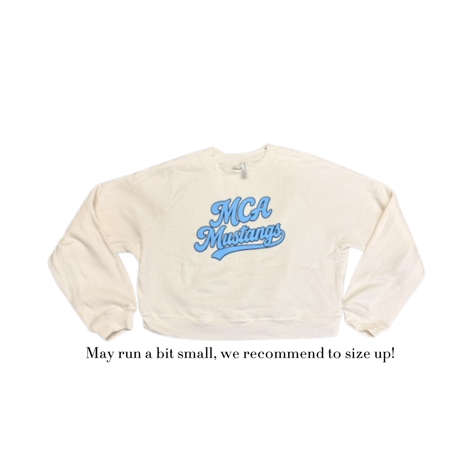 Bella+Canvas Women's Cropped Pullover Retro MCA Mustangs