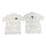 Men's Gray Camo Polo MC Interlock