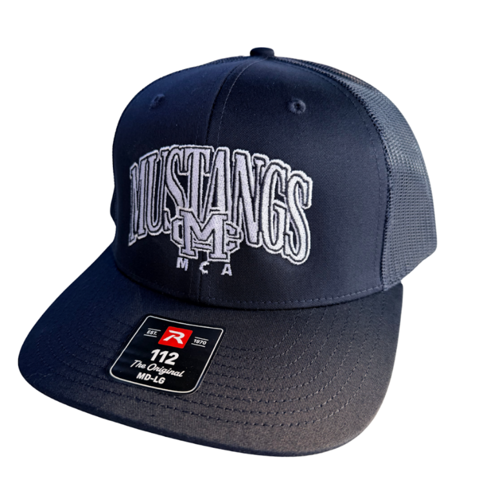 Men's Navy Mustangs Interlock Trucker Hat