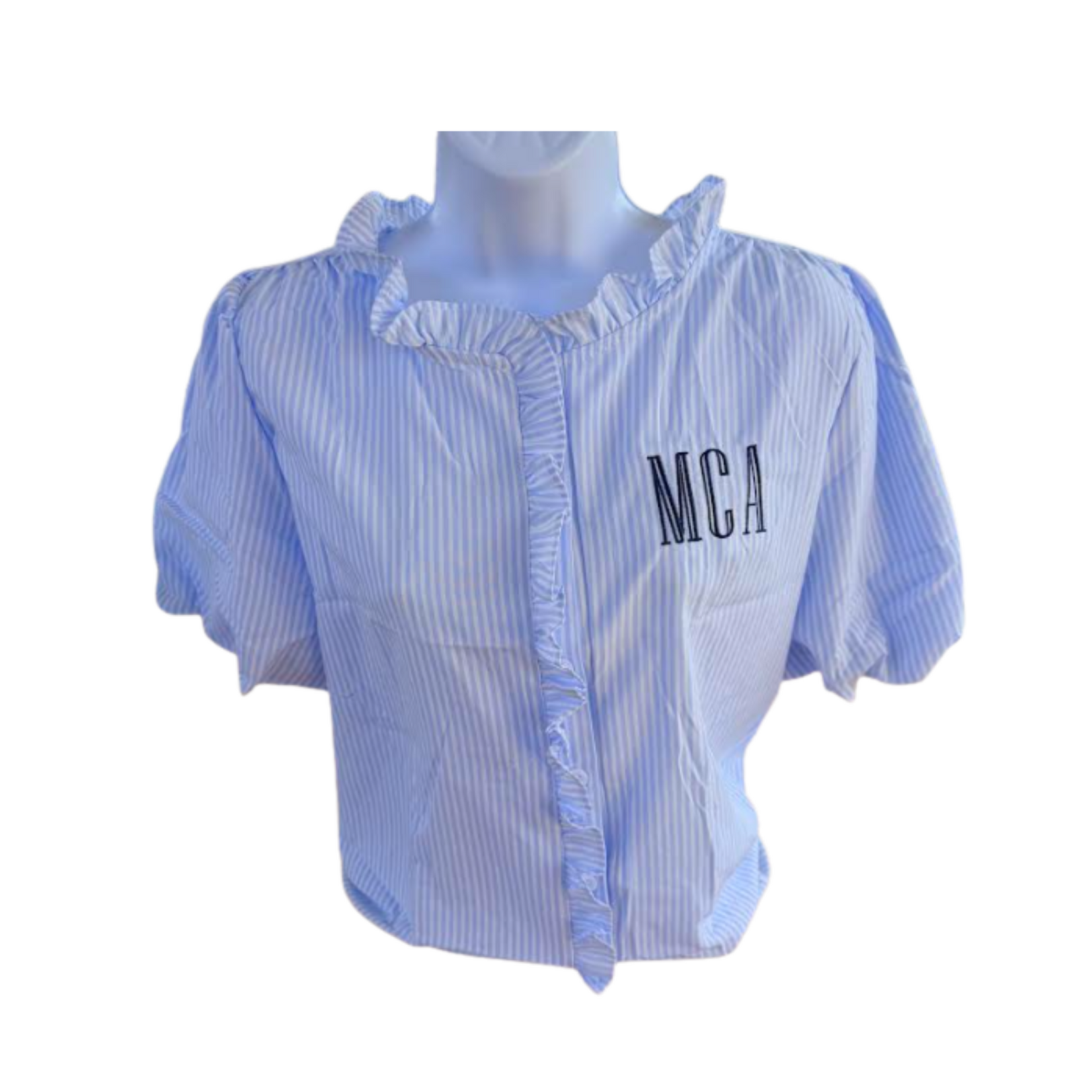 Women's Ruffled MCA Embroidered Blouse