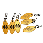 MCA Gold Leather Key Chain