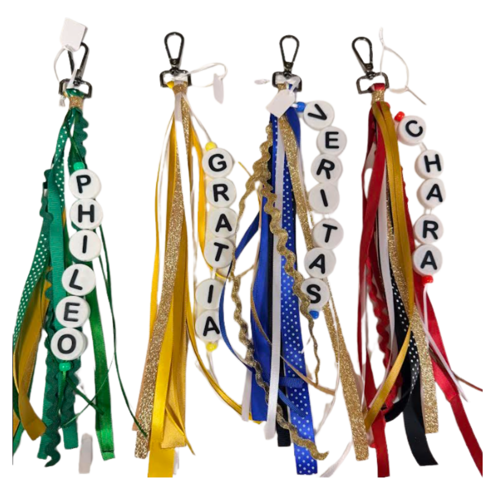 Middle School House Ribbon Key Chains