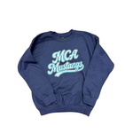 Gildan Youth Navy Sweatshirt Retro MCA Mustangs