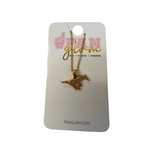 Fan Glam FAN GLAM Mustangs Gold Chain Necklace