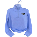 Peter Millar Peter Millar Men's Sugar Stripe 1/4 Zip Blue White