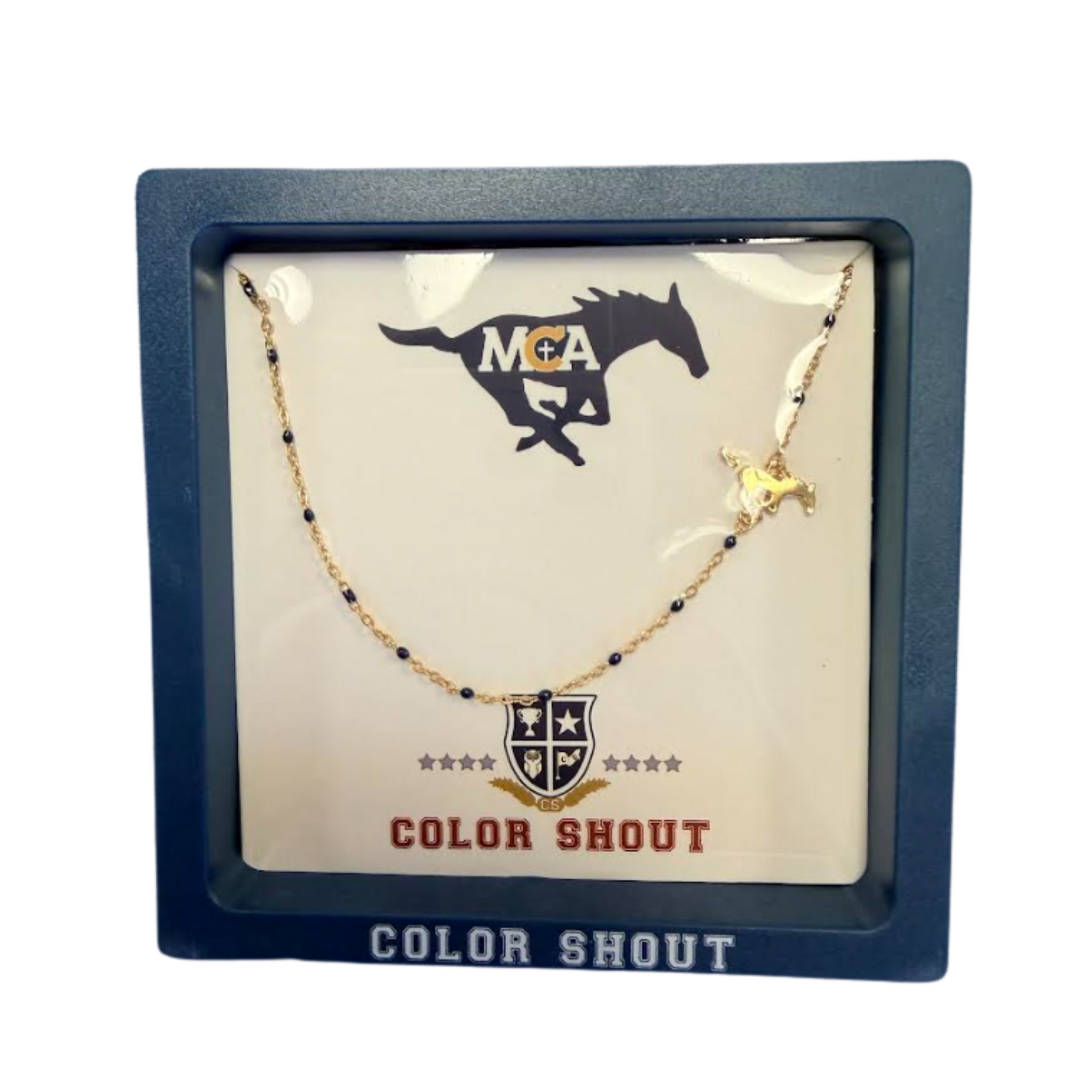 Color Shout Mustang Side Charm Necklace Color Shout