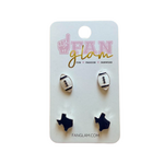 Fan Glam FAN GLAM Texas and Football Earrings Set of 2