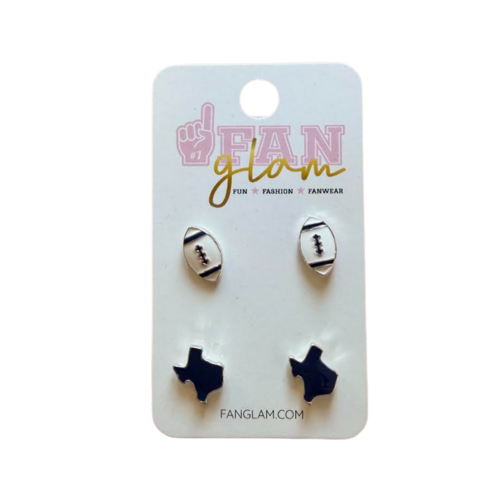 Fan Glam FAN GLAM Texas and Football Earrings Set of 2