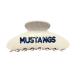 Stevie J's Claw Clip - White Mustangs