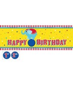 Creative Converting GIANT BANNER WITH STICKERS - CIRCUS PARTY