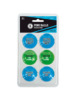 Amscan PONG BALLS (6) - GAME ON (BLUE AND GREEN)