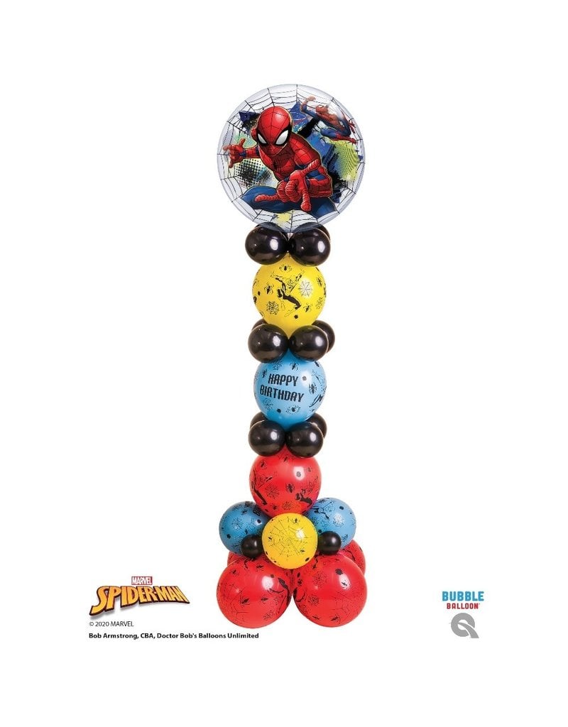 Bouquet Colonne De Ballons Spiderman Party Shop