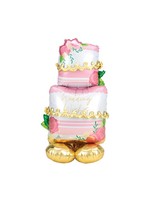 Anagram AIRLOONZ MYLAR BALLOON - WEDDING CAKE