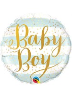 Qualatex *BALLON MYLAR 18" - BABY BOY