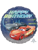 Anagram BALLON MYLAR 18PO - CARS HAPPY BIRTHDAY