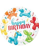 Party Creations ASSIETTES 7PO (8) HAPPY BIRTHDAY - PARTY ANIMAL BALLOONS