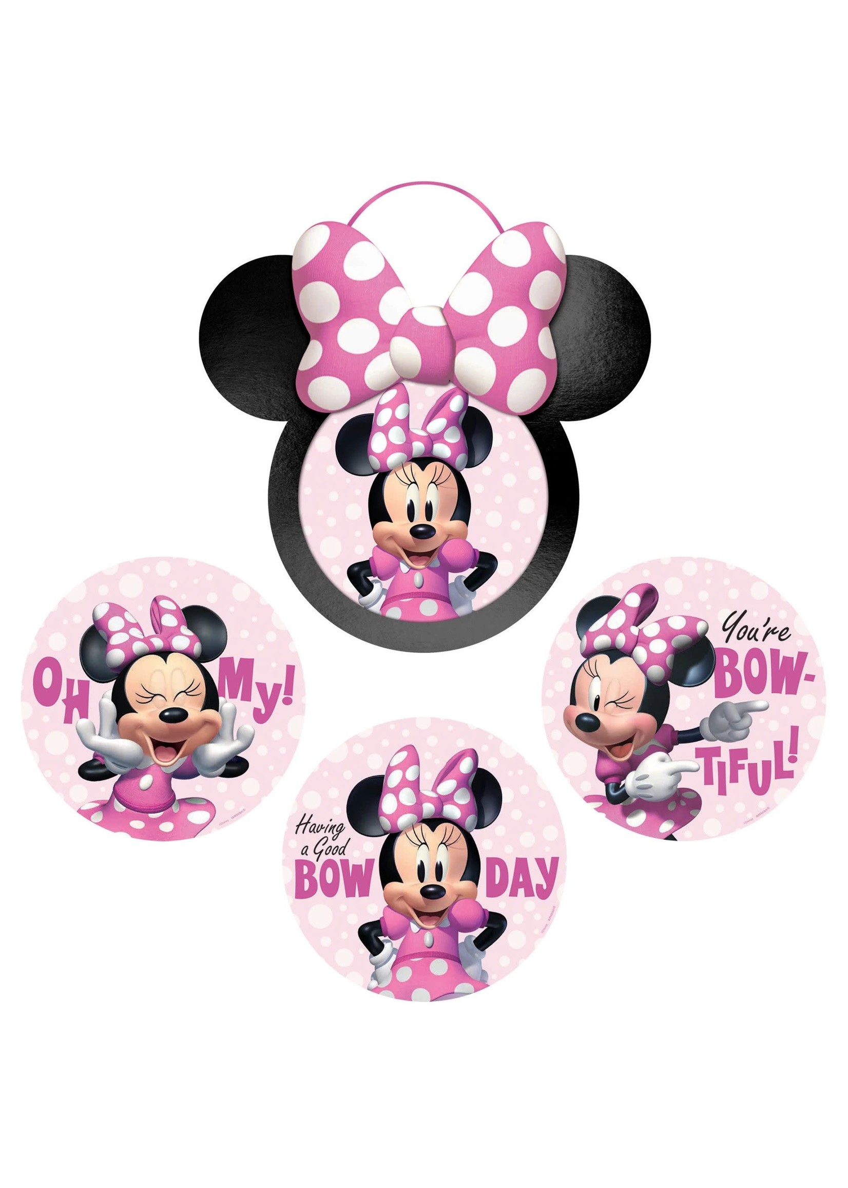 Amscan Ensemble De Decoration Personnalisable 4 Minnie Mouse Party Shop