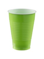 Amscan 12OZ PLASTIC CUPS (20) - LIME GREEN