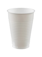 Amscan 12OZ PLASTIC CUPS (20) - WHITE