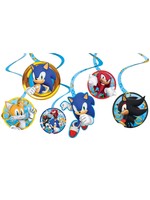 Amscan SPIRAL DECORATIONS (12) - SONIC