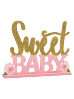 Amscan STAND UP SIGN - SWEET BABY PINK