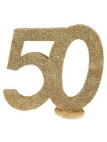 Santex TABLE DECORATION #50 GOLD 4X4IN